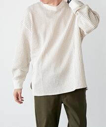 【MASTER FRAME】ビッグワッフルロングスリーブTシャツ
