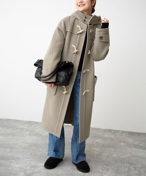 SLOBE IENA(スローブイエナ)の「リニアーダッフルコート(ダッフルコート・レディース・カーキ/ネイビー・FREE)」の7枚目の写真