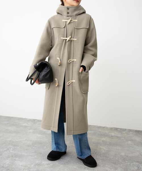 SLOBE IENA(スローブイエナ)の「リニアーダッフルコート(ダッフルコート・レディース・カーキ/ネイビー・FREE)」の8枚目の写真