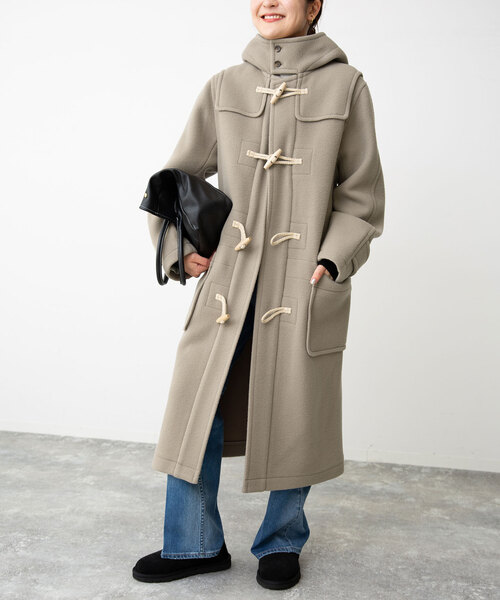 SLOBE IENA(スローブイエナ)の「リニアーダッフルコート(ダッフルコート・レディース・カーキ/ネイビー・FREE)」の9枚目の写真