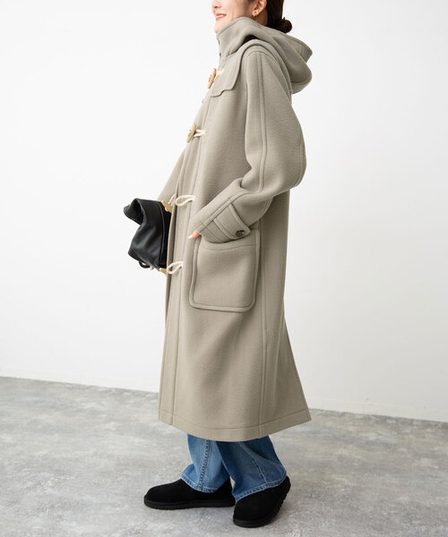 SLOBE IENA(スローブイエナ)の「リニアーダッフルコート(ダッフルコート・レディース・カーキ/ネイビー・FREE)」の10枚目の写真