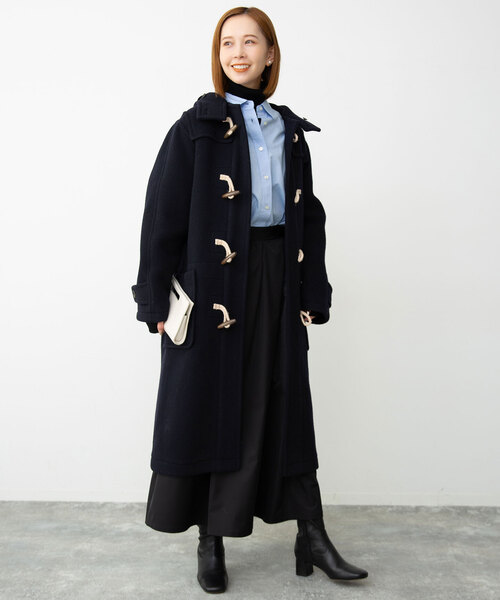 SLOBE IENA(スローブイエナ)の「リニアーダッフルコート(ダッフルコート・レディース・カーキ/ネイビー・FREE)」の12枚目の写真