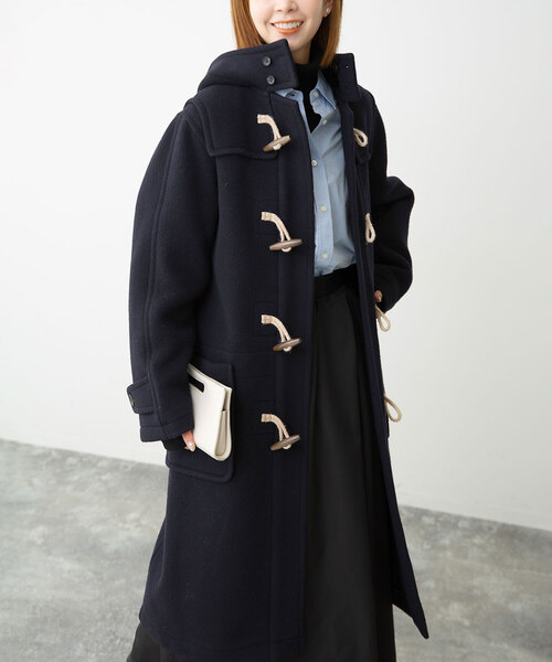 SLOBE IENA(スローブイエナ)の「リニアーダッフルコート(ダッフルコート・レディース・カーキ/ネイビー・FREE)」の15枚目の写真