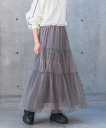 PAGEBOY | レイヤードチュールスカート(スカート)