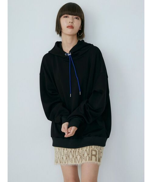 MURUA（ムルーア）の「シャギーパターンミニスカート（スカート・レディース・アイボリー/ブラック・FREE）」の4枚目の写真