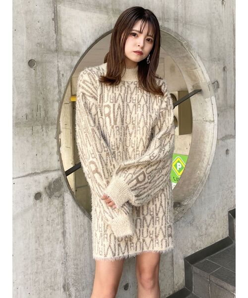 MURUA（ムルーア）の「シャギーパターンミニスカート（スカート・レディース・アイボリー/ブラック・FREE）」の9枚目の写真