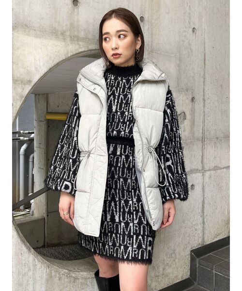 MURUA（ムルーア）の「シャギーパターンミニスカート（スカート・レディース・アイボリー/ブラック・FREE）」の18枚目の写真