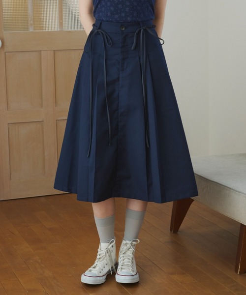 middle 2way ribbon pleats skirt（2color） | épine