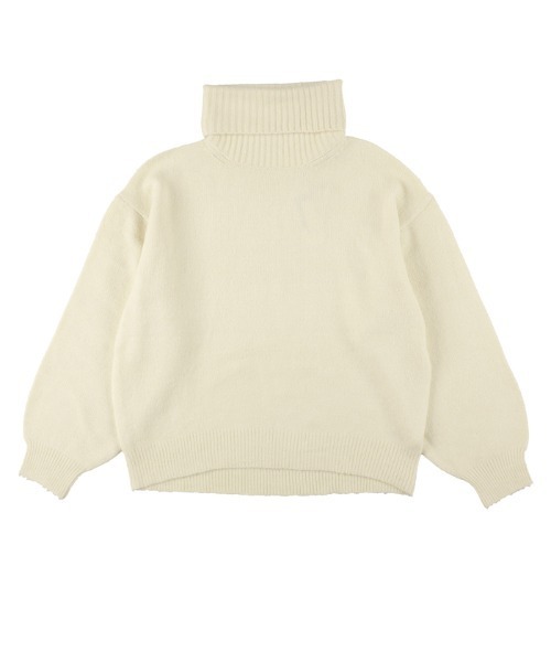 coca（coca）（コカ）の「ヤク風タートルネックニットトップス（ニット/セーター・レディース・イエロー/パープル/ベージュ/チャコール・M/L）」の17枚目の写真