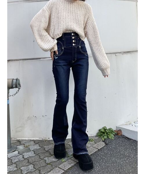 EMODA（エモダ）の「スーパーハイウエストフレアパギンス