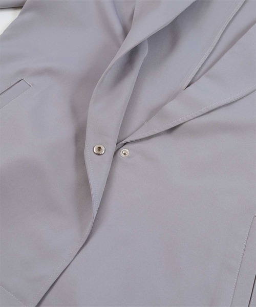 miette（ミエット）の「配色ﾗｲﾝｽﾘｰﾌﾞﾃｰﾗｰﾄﾞｼﾞｬｹｯﾄ（テーラードジャケット・レディース・グレー/ベージュ/ブラック・FREE）」の13枚目の写真