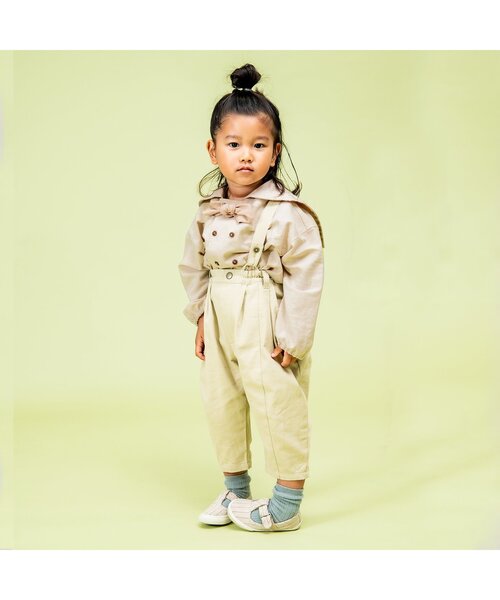 Ampersand（アンパサンド）の「premier 蝶ネクタイ付きセーラートップス（シャツ/ブラウス・キッズ・サックスブルー/ベージュ・80/140/110/130/120/100/90）」の3枚目の写真