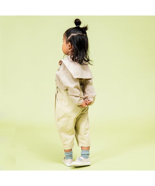 Ampersand（アンパサンド）の「premier 蝶ネクタイ付きセーラートップス（シャツ/ブラウス・キッズ・サックスブルー/ベージュ・80/140/110/130/120/100/90）」の4枚目の写真