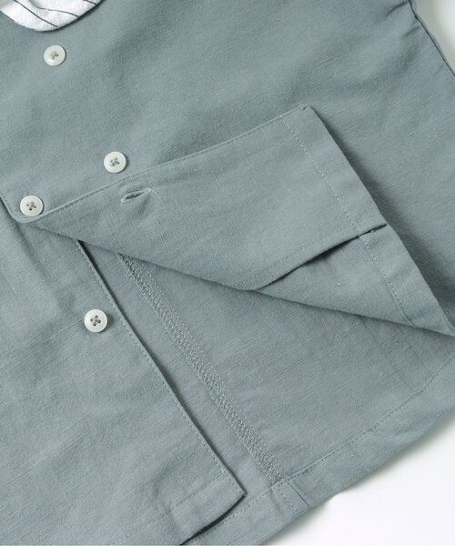 Ampersand（アンパサンド）の「premier 蝶ネクタイ付きセーラートップス（シャツ/ブラウス・キッズ・サックスブルー/ベージュ・80/140/110/130/120/100/90）」の11枚目の写真