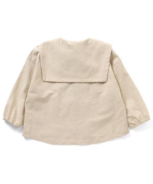 Ampersand（アンパサンド）の「premier 蝶ネクタイ付きセーラートップス（シャツ/ブラウス・キッズ・サックスブルー/ベージュ・80/140/110/130/120/100/90）」の14枚目の写真