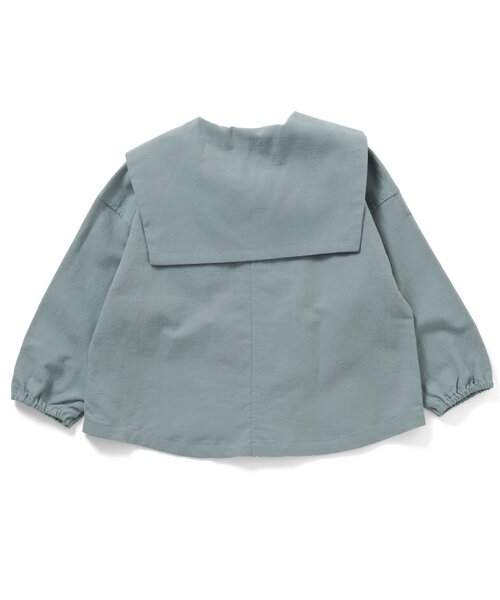 Ampersand（アンパサンド）の「premier 蝶ネクタイ付きセーラートップス（シャツ/ブラウス・キッズ・サックスブルー/ベージュ・80/140/110/130/120/100/90）」の15枚目の写真