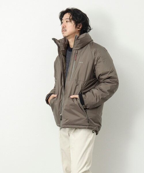 NANGA（ナンガ）の「【WEB限定】【NANGA/ナンガ】AURORA STAND COLLAR DOWN JACKET オーロラ スタンドカラー ダウンジャケット（ダウンジャケット/コート・メンズ・ブラック/グレー・M/L）」の5枚目の写真