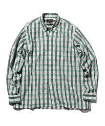 BEAMS PLUS | BEAMS PLUS / パナマ チェック オープンカラー ボタンダウン シャツ(シャツ/ブラウス)