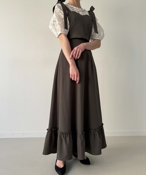 aere ビスチェ lace up knit bustier | AÉRMA boutique