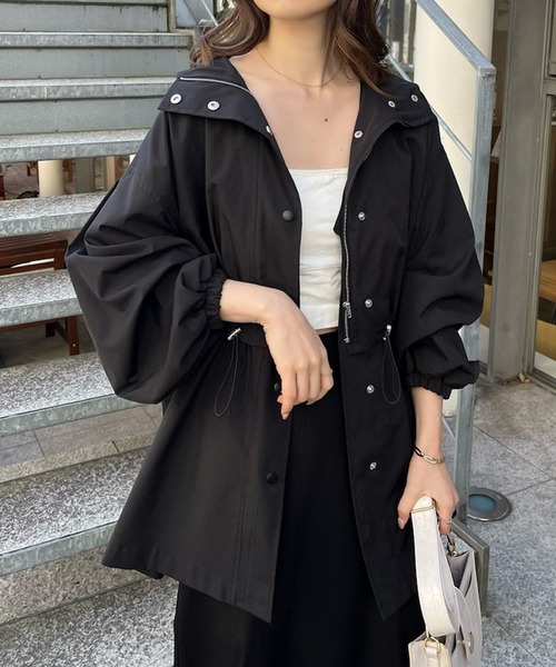 one after another NICE CLAUP（ワンアフターアナザーナイスクラップ）の「【WEB限定】マルチwayマウンテンパーカー（マウンテンパーカー・レディース・ブラック/ベージュ/オフホワイト・FREE）」の20枚目の写真