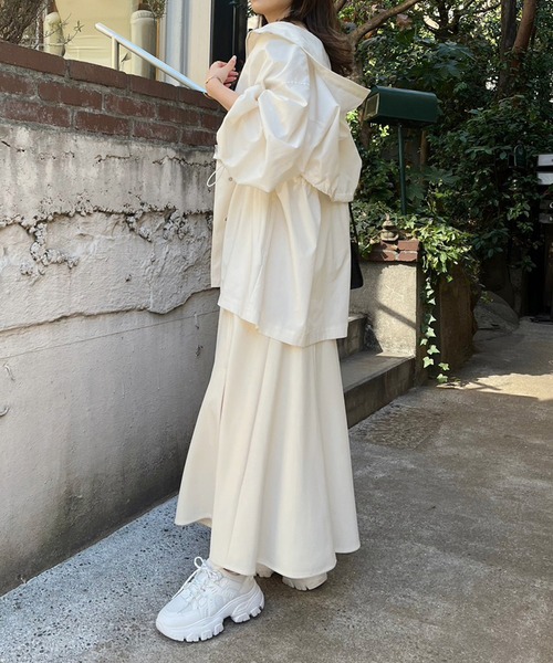 one after another NICE CLAUP（ワンアフターアナザーナイスクラップ）の「【WEB限定】マルチwayマウンテンパーカー（マウンテンパーカー・レディース・ブラック/ベージュ/オフホワイト・FREE）」の9枚目の写真