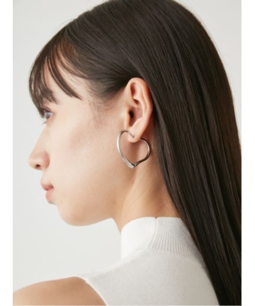SNIDEL（スナイデル）の「ハートフープピアス（ピアス（両耳用