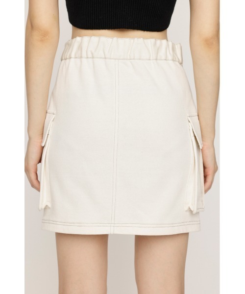 SLY（スライ）の「COMBI CUT S/SK コンビ カット ショートスカート（スカート・レディース・グレー/ブラック/アイボリー・2/1）」の15枚目の写真