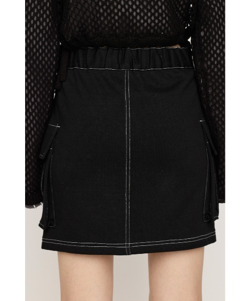 SLY（スライ）の「COMBI CUT S/SK コンビ カット ショートスカート（スカート・レディース・グレー/ブラック/アイボリー・2/1）」の20枚目の写真