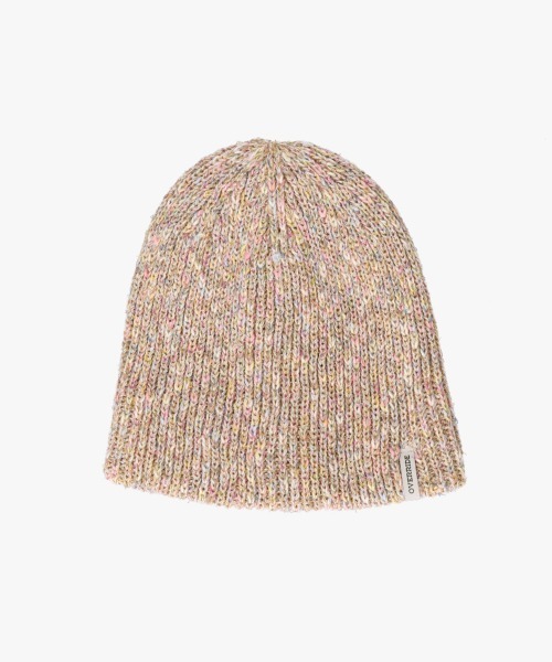 OVERRIDE(オーバーライド)の「OVERRIDE OGCMIX SHORT BEANIE SG / オーバーライド(ニットキャップ/ビーニー・レディース・ベージュ/パープル/ダークグレー・57~59cm)」の7枚目の写真