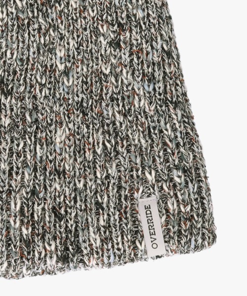 OVERRIDE(オーバーライド)の「OVERRIDE OGCMIX SHORT BEANIE SG / オーバーライド(ニットキャップ/ビーニー・レディース・ベージュ/パープル/ダークグレー・57~59cm)」の6枚目の写真