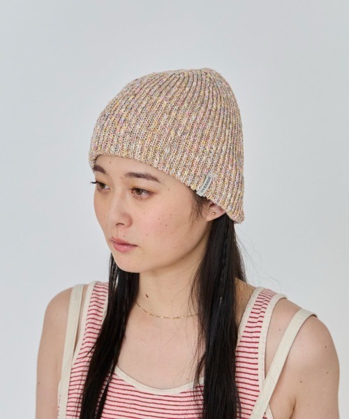 OVERRIDE(オーバーライド)の「OVERRIDE OGCMIX SHORT BEANIE SG / オーバーライド(ニットキャップ/ビーニー・レディース・ベージュ/パープル/ダークグレー・57~59cm)」の21枚目の写真