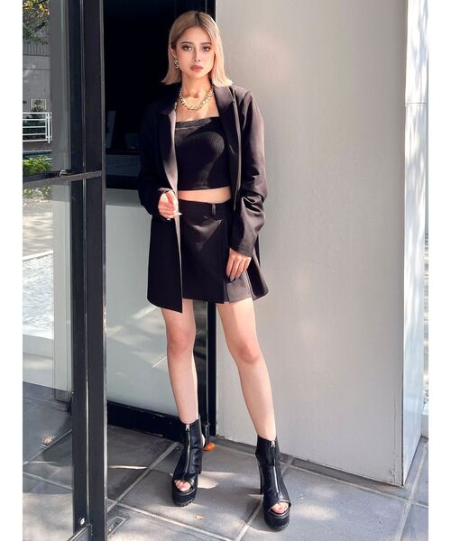 GYDA（ジェイダ）の「シングルLOOSEテーラードジャケット（テーラードジャケット・レディース・ベージュ/ブラック/ライトブルー・FREE）」の10枚目の写真