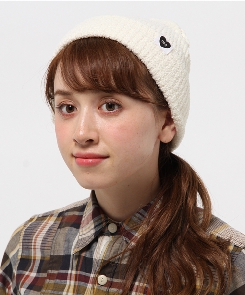 Heather(ヘザー)の「マシュマロニットワッチ 566209(ニットキャップ/ビーニー・レディース・ヘザ-グレー/グリーン/ネイビー/オフホワイト/サックスブルー・FREE)」の10枚目の写真