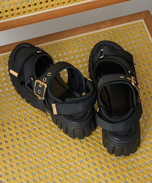 ems excite（エムズエキサイト）の「厚底スポーツサンダル（サンダル・レディース・ブラック/オフホワイト/ライトベージュ・MEDIUM/LARGE/X-LARGE/SMALL）」の19枚目の写真