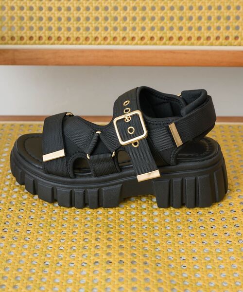 ems excite（エムズエキサイト）の「厚底スポーツサンダル（サンダル・レディース・ブラック/オフホワイト/ライトベージュ・MEDIUM/LARGE/X-LARGE/SMALL）」の20枚目の写真