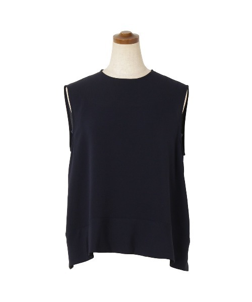 KEITA MARUYAMA（ケイタマルヤマ）の「Color Silk  BL（シャツ/ブラウス・レディース・ネイビー/イエロー・M/S）」の2枚目の写真