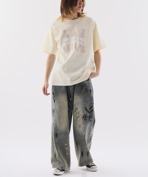 Theater code（シアターコード）の「front graphic T-shirt / フロント グラフィック T-シャツ 半袖（Tシャツ/カットソー・メンズ・ブラック/ホワイト/ブルー/ダークブルー/チャコール・3/2）」の18枚目の写真