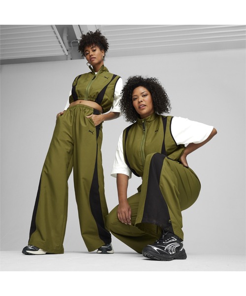 PUMA（プーマ）の「PUMA プーマ ウィメンズ デア トゥ リラックス パラシュート ウーブンパン（その他パンツ・レディース・ブラック/オリーブ・MEDIUM/SMALL/LARGE/X-SMALL）」の12枚目の写真