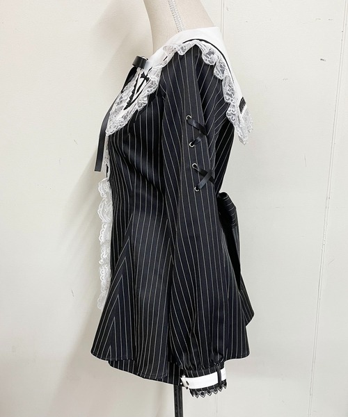 ハンドメイド【ワンピース、セットアップ】 フロントオープンボレロ×ベアワンピースセットアップ[ask102