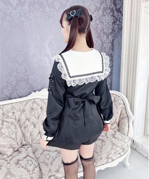 ナナママ　オーダーワンピースセット MA*RS（アメーバーマーズ）の「【二点セット】クロス刺繍