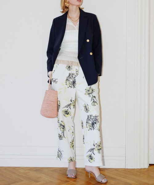 Doux archives（ドゥアルシーヴ）の「ラメシアーヘンリーネック2wayニット（ニット/セーター・レディース・ブラック/オフホワイト/グリーン/イエロー・FREE）」の6枚目の写真