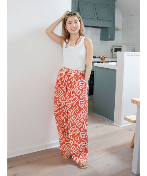 Ungrid（アングリッド）の「ランダムテレコタンクトップ（Tシャツ/カットソー・レディース・チャコールグレー/オフホワイト/パープル/オレンジ・FREE）」の11枚目の写真