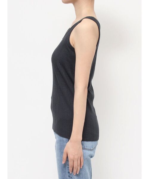 Ungrid（アングリッド）の「ランダムテレコタンクトップ（Tシャツ/カットソー・レディース・チャコールグレー/オフホワイト/パープル/オレンジ・FREE）」の22枚目の写真