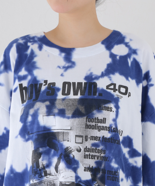 TOGA PULLA（トーガ　プルラ）の「【TOGA PULLA × BOY’S OWN】Tie dye print Tシャツ（Tシャツ/カットソー・レディース・ブルー・XX-LARGE）」の10枚目の写真