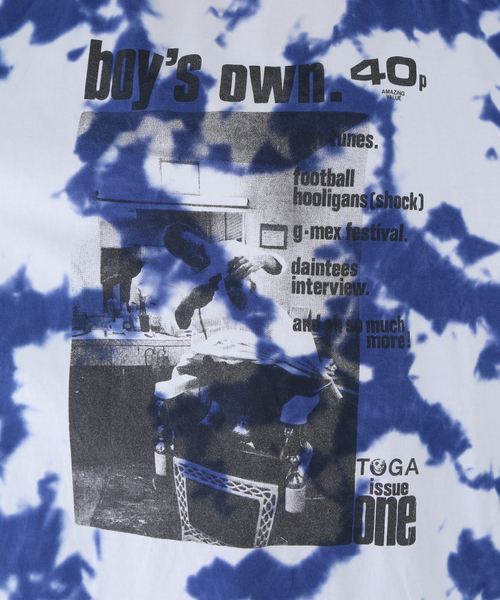 TOGA PULLA（トーガ　プルラ）の「【TOGA PULLA × BOY’S OWN】Tie dye print Tシャツ（Tシャツ/カットソー・レディース・ブルー・XX-LARGE）」の15枚目の写真