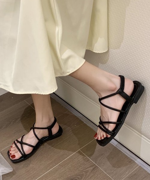 セール】ストラップサンダル レディース 夏 美脚（サンダル