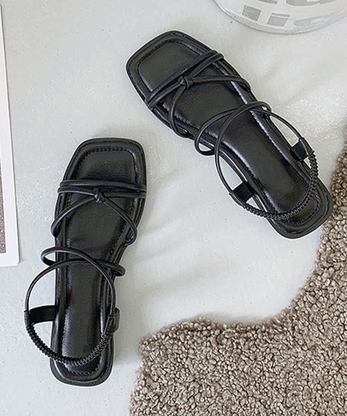 Miniministore（ミニミニストア）の「ストラップサンダル レディース 夏 美脚（サンダル・レディース・アイボリー/ブラック・25.0cm/24.0cm/23.0cm/22.5cm/24.5cm/23.5cm）」の14枚目の写真