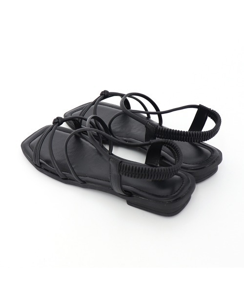 Miniministore（ミニミニストア）の「ストラップサンダル レディース 夏 美脚（サンダル・レディース・アイボリー/ブラック・25.0cm/24.0cm/23.0cm/22.5cm/24.5cm/23.5cm）」の18枚目の写真