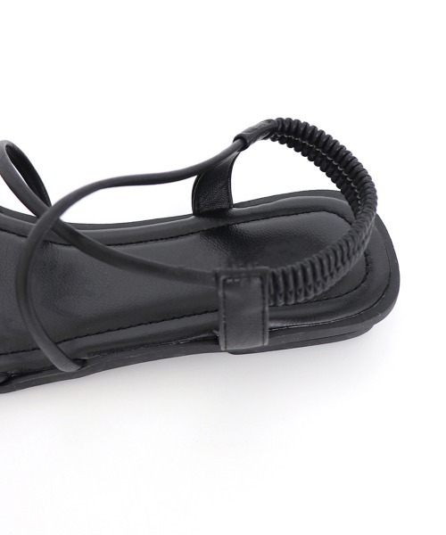 Miniministore（ミニミニストア）の「ストラップサンダル レディース 夏 美脚（サンダル・レディース・アイボリー/ブラック・25.0cm/24.0cm/23.0cm/22.5cm/24.5cm/23.5cm）」の20枚目の写真