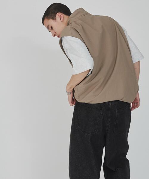 WEGO（ウィゴー）の「WEGO/ナイロンベスト（ベスト・メンズ・ベージュ/ブラック/ブルー系その他/ライトグレー・LARGE/MEDIUM/SMALL）」の9枚目の写真